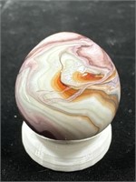 Contemporary opaque swirl marble 13/16” mint
