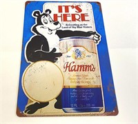 Hamm's Beer Metal Sign