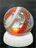 Contemporary transparent base swirl marble 23/32”