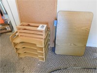 Office: cubical shelf - wooden organizer -