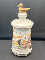 DUCKS UNLIMITED WINGS ACROSS  1972 DECANTER.