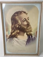 16x11" Jesus Christ Lithio Print 1942