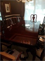 Thomasville Cherry Table with Queen Ann legs, 8