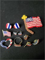 Vintage USA Themed Costume Jewelry (Avon + More)