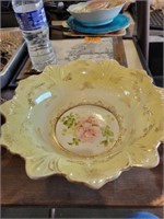 Scalloped Floral Bowl