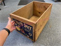 Old wooden "Washington State Apple" crate
