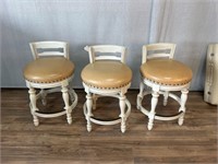3pc Frontgate Counter Height Barstools