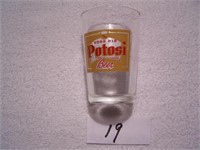 Small Good Old Potosi Glasses- Yellow & Red Writin