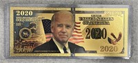 President Joe Biden 24K Gold Plated 2020