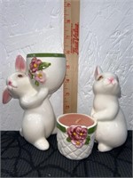Set of 2 Avon Bunny Collection Candle