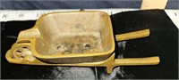 brass wheel barrow ashtray