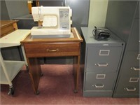 Filing Cabinet & sewing Machine