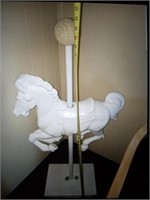 Hollow molded carousel horse for display