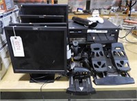 Computer CPU, Monitor lot: Thrustmaster Pedals