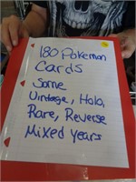 180 POKEMON CARDS IN BINDER