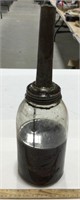 Vintage oil bottle - leaking