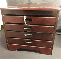 Game cabinet with four drawers