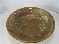 17.25" WOODEN BOWL, REPAIRED