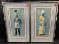 2 TURKEY AND HOLLAND SOLDIER PRINTS