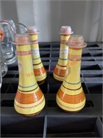 4 Portuguese Little ceramic Bottles  (Connex 2)