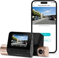 $90 70mai Dash Cam Lite 2, 1080P Full HD Smart