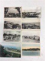 A lot of eight Port Stanley postcards.