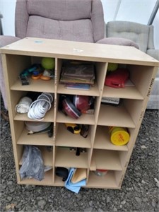 Small Wooden Cubby Organizer