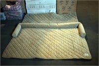 {each} Tan Ultra-Suede Quilted Pet Couch Protector