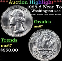 ***Auction Highlight*** 1988-d Washington Quarter