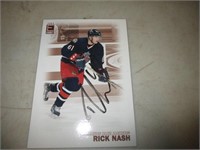 Rick Nash. Autographier.