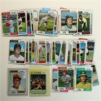 Lot of 80 different 1974 Topps Baseball cards