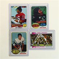 Lot of 4 vintage football star cards