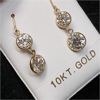 $1455 10K  Moissanite(3ct) Earrings