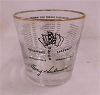 Six 1960 Indianapolis Indy 500 glasses in