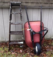 Wheelbarrow & Step Ladder