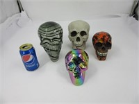 4 têtes de mort décoratives et design
