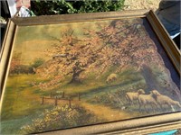 Oil painting sheep