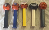 (5) Vintage Basketball PEZ Dispensers