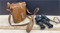 Antique Binoculars w/Case (x8)