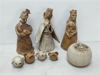 ceramic pieces- possibly chess pieces