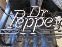 Dr. Pepper Neon Light Sign - Cuts on - 1 side