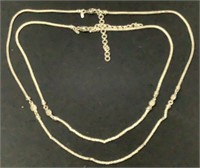 2 Sarda Sterling Silver Necklaces