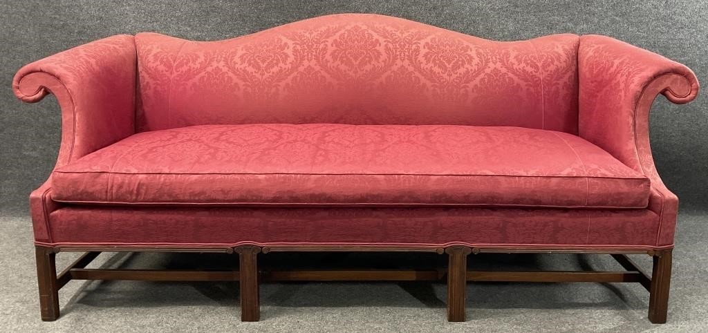 Hickory Chair Camelback Chippendale Sofa