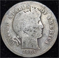 1904 Barber Silver Dime - 120 Years Young
