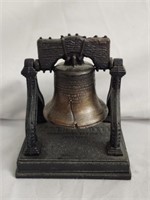 Small Vintage Metal Liberty Bell Decor