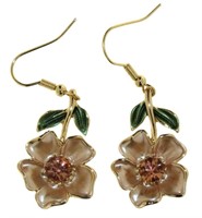 Elegant Peach Fashion Earrings