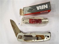 (1) NRA Pocket Knife & Vintage sliver pocket