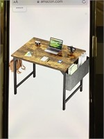 Small desk with storage. No hardware