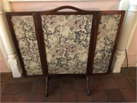 Antique Tapestry Fire Screen