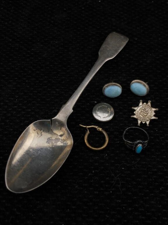 Sterling Earrings, Spoon and more - 24.8g TW